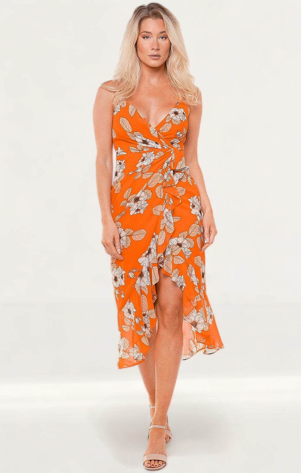 Bardot Orange Poppy Loretta Maxi Dress