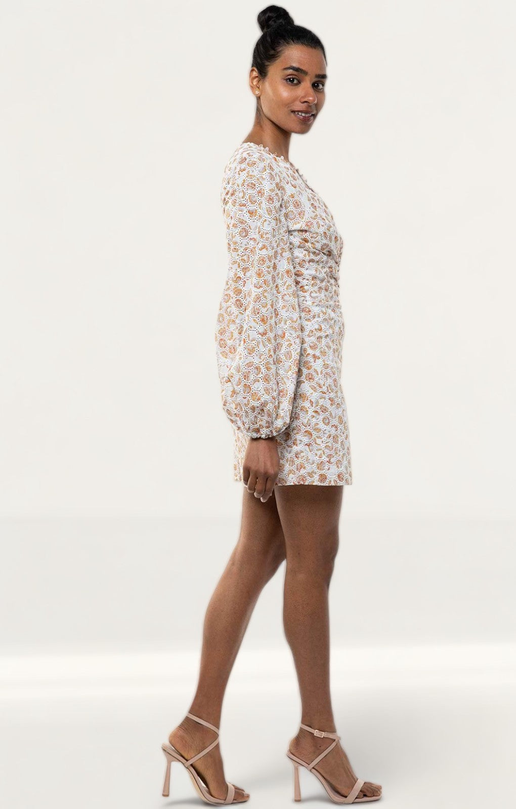 Bardot Paisley Printed Broderie Mini Dress