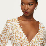 Bardot Paisley Printed Broderie Mini Dress