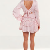 Bardot Pink Rose Nala Frill Dress