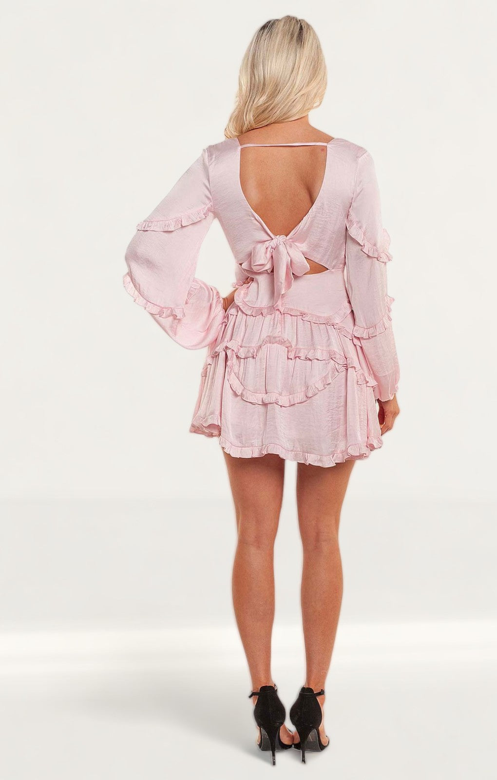 Bardot Pink Rose Nala Frill Dress product image