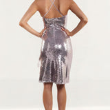 Bardot Pink Sequin Dress