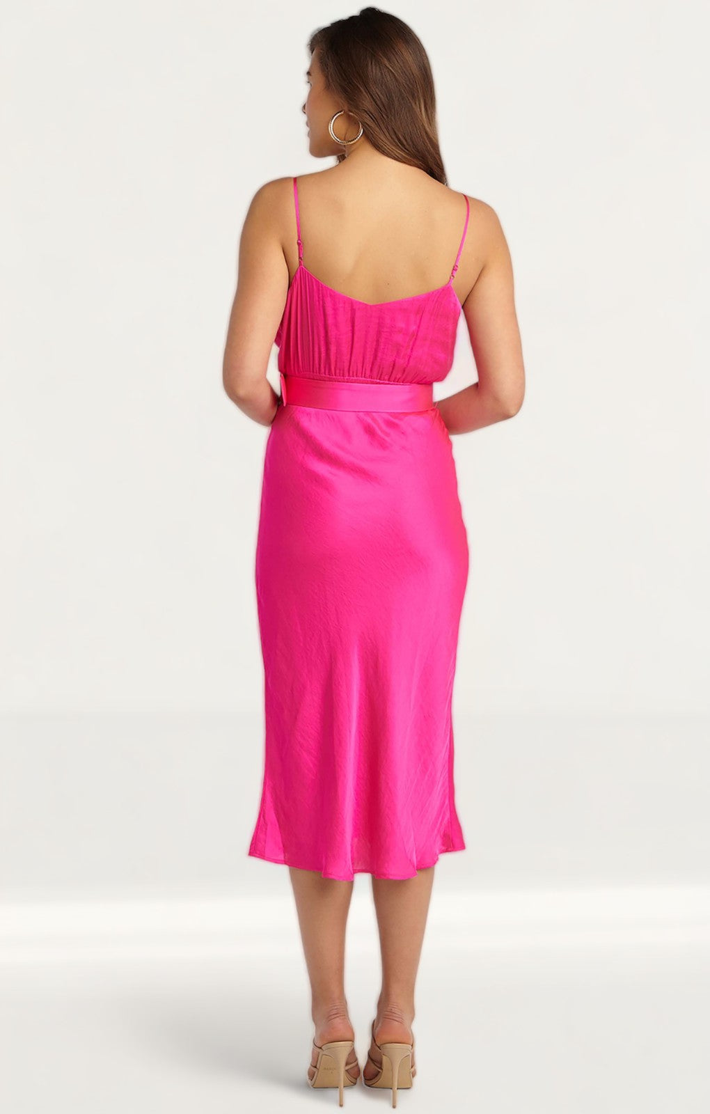 Bardot Pink Shock Raegan Midi Dress product image