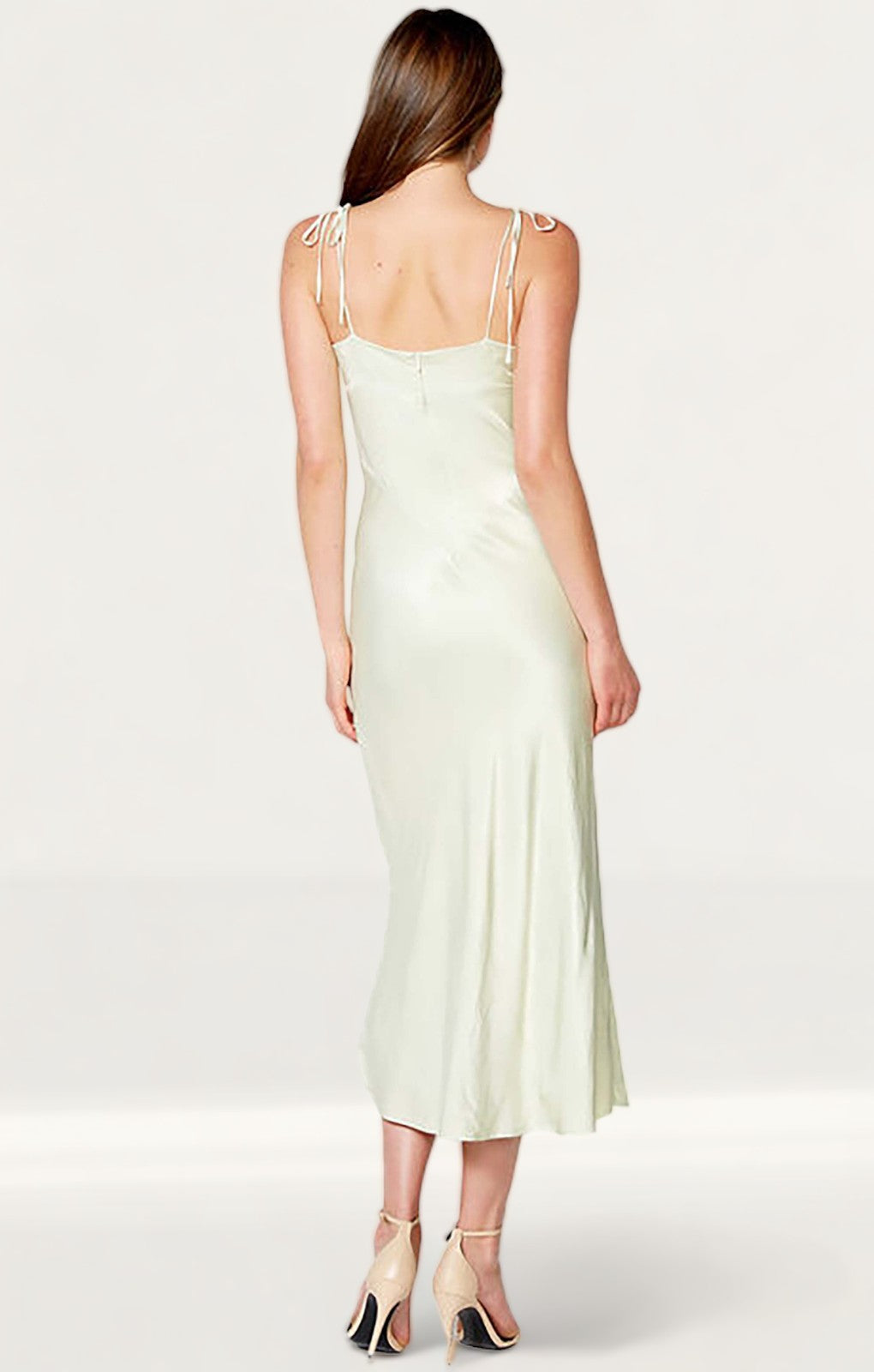 Bardot Pistachio Zelda Slip Dress