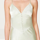 Bardot Pistachio Zelda Slip Dress