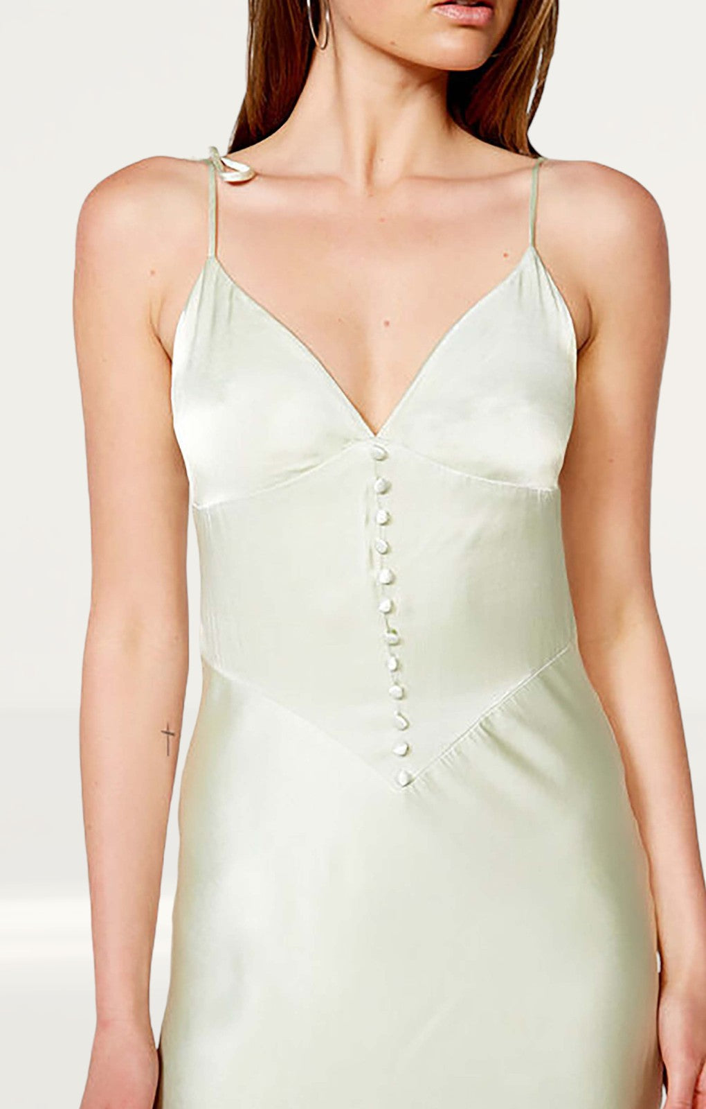Bardot Pistachio Zelda Slip Dress