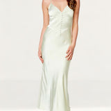 Bardot Pistachio Zelda Slip Dress