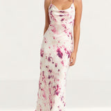 Bardot Purple Tie Dye Slip Dress
