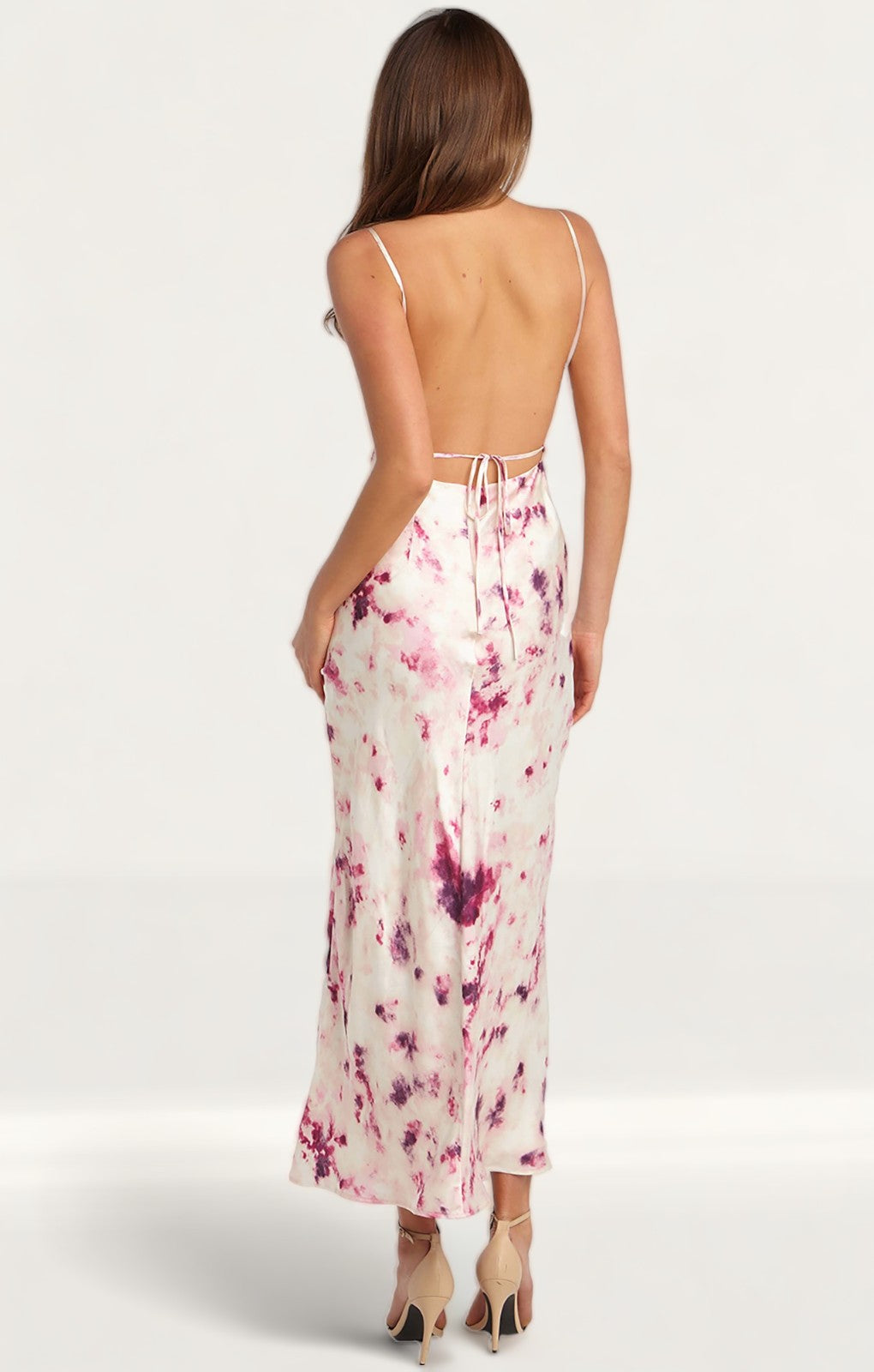 Bardot Purple Tie Dye Slip Dress