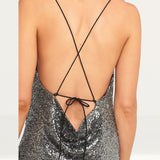 Bardot Sequin Slip Dress