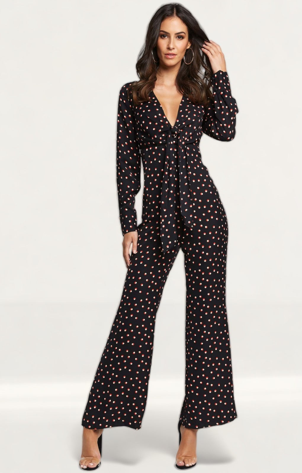 Bardot Tie Front Jumpsuit
