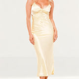 Bardot Yellow Malinda Slip Dress