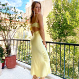 Bardot Yellow Malinda Slip Dress