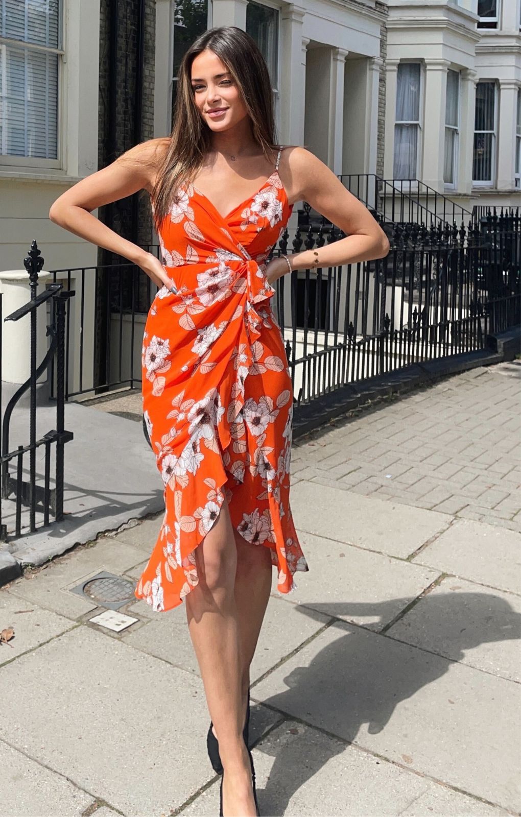 Bardot Orange Poppy Loretta Maxi Dress