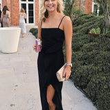 Bardot Black Midi Ruffle Dress