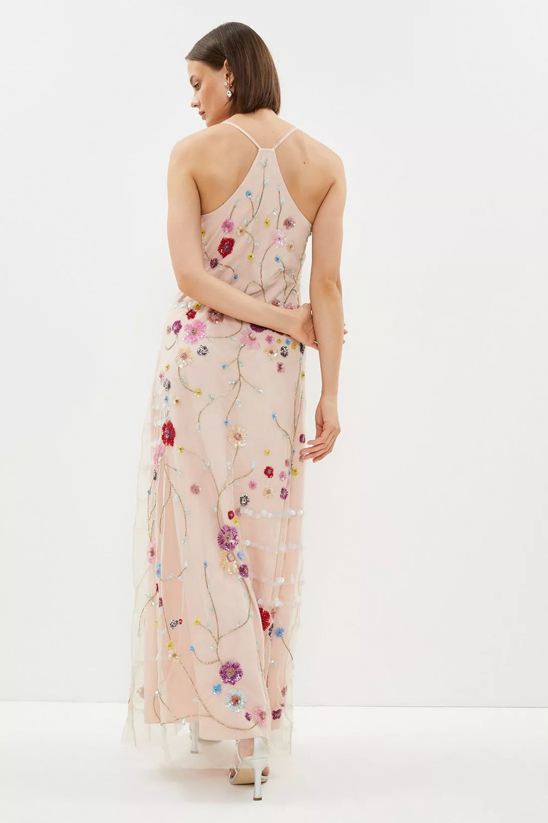 Coast Embellished Floral Maxi Slip Dress