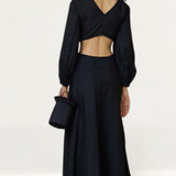 Bec + Bridge Black Madeleine Midi Dress