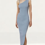 Bec + Bridge Harper Knit Asymmetrical Midi Dress