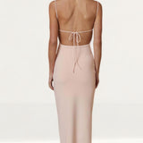 Bec + Bridge Peach Maddison Midi Dress