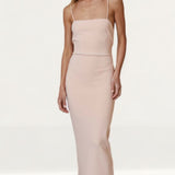 Bec + Bridge Peach Maddison Midi Dress