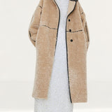 H&M Beige Teddy Coat