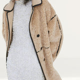 H&M Beige Teddy Coat