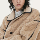 H&M Beige Teddy Coat