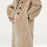 H&M Beige Teddy Coat