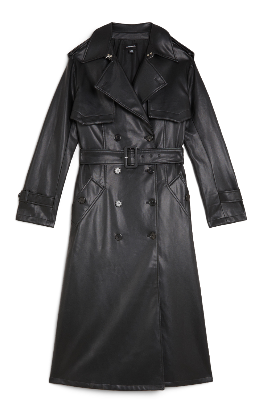 Rent Karen Millen Faux Leather Trench Coat Hirestreet