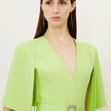 Karen Millen Beaded Embellished Woven Maxi Dress