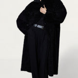 H&M Black Teddy Coat