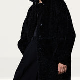 H&M Black Teddy Coat