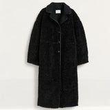 H&M Black Teddy Coat