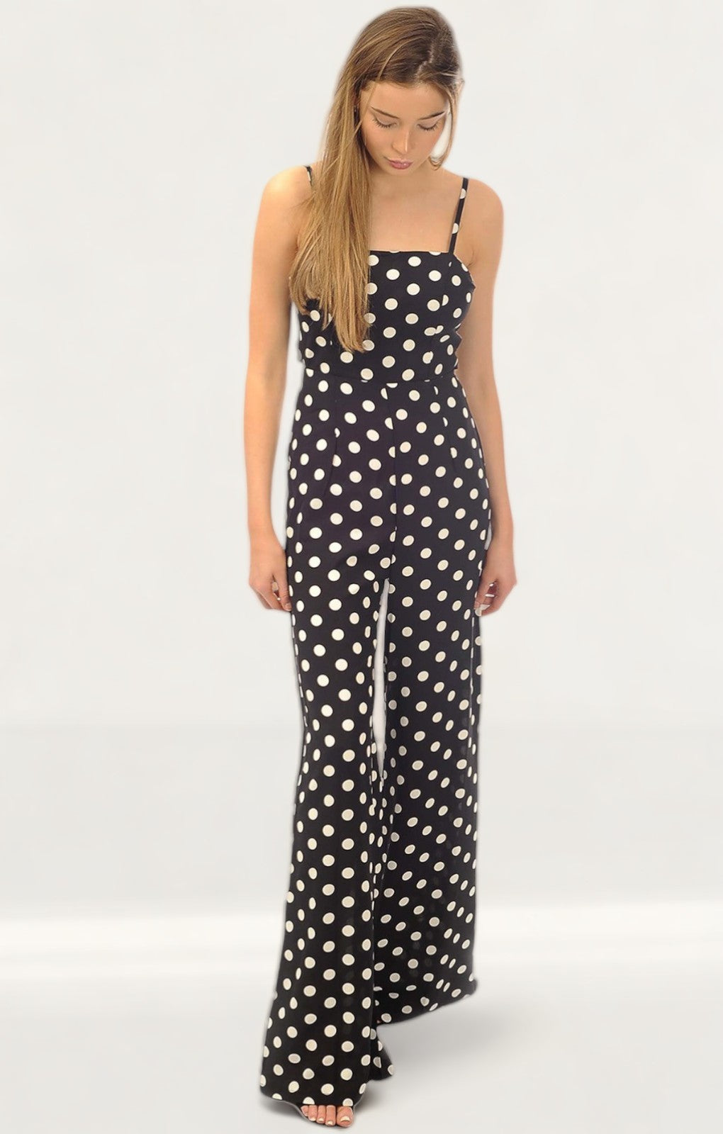 Black & White Polka Dot Jumpsuit