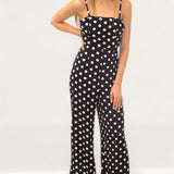 Black & White Polka Dot Jumpsuit