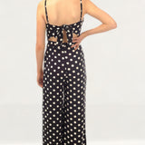 Black & White Polka Dot Jumpsuit
