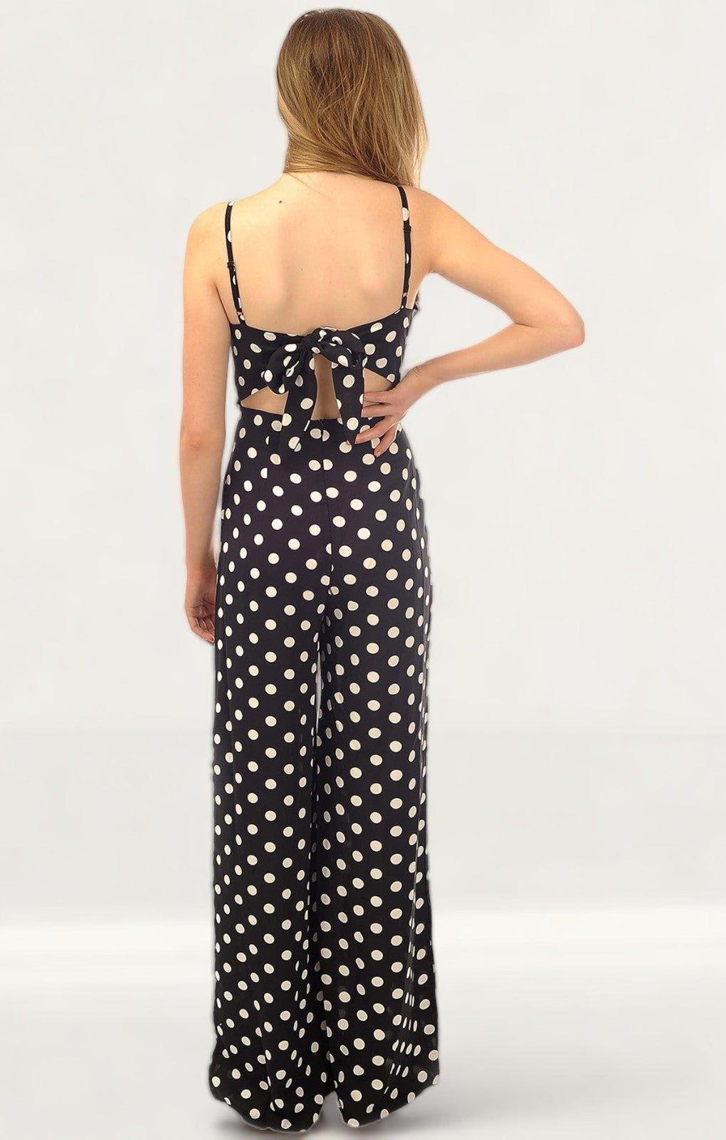 Black & White Polka Dot Jumpsuit