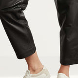 M&S Leather Straight Leg Ankle Grazer Trousers product image