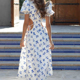 Anne Louise Boutique Blue & White Kika Dress