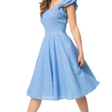 Timeless London Curve Blue Raphaella Midi Dress