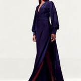 Boohoo Satin Twist Front Maxi Dress