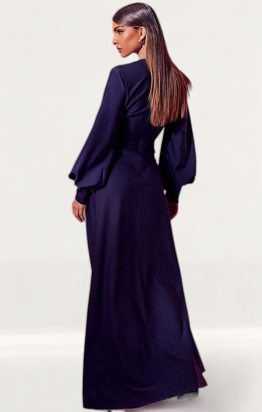 Boohoo Satin Twist Front Maxi Dress