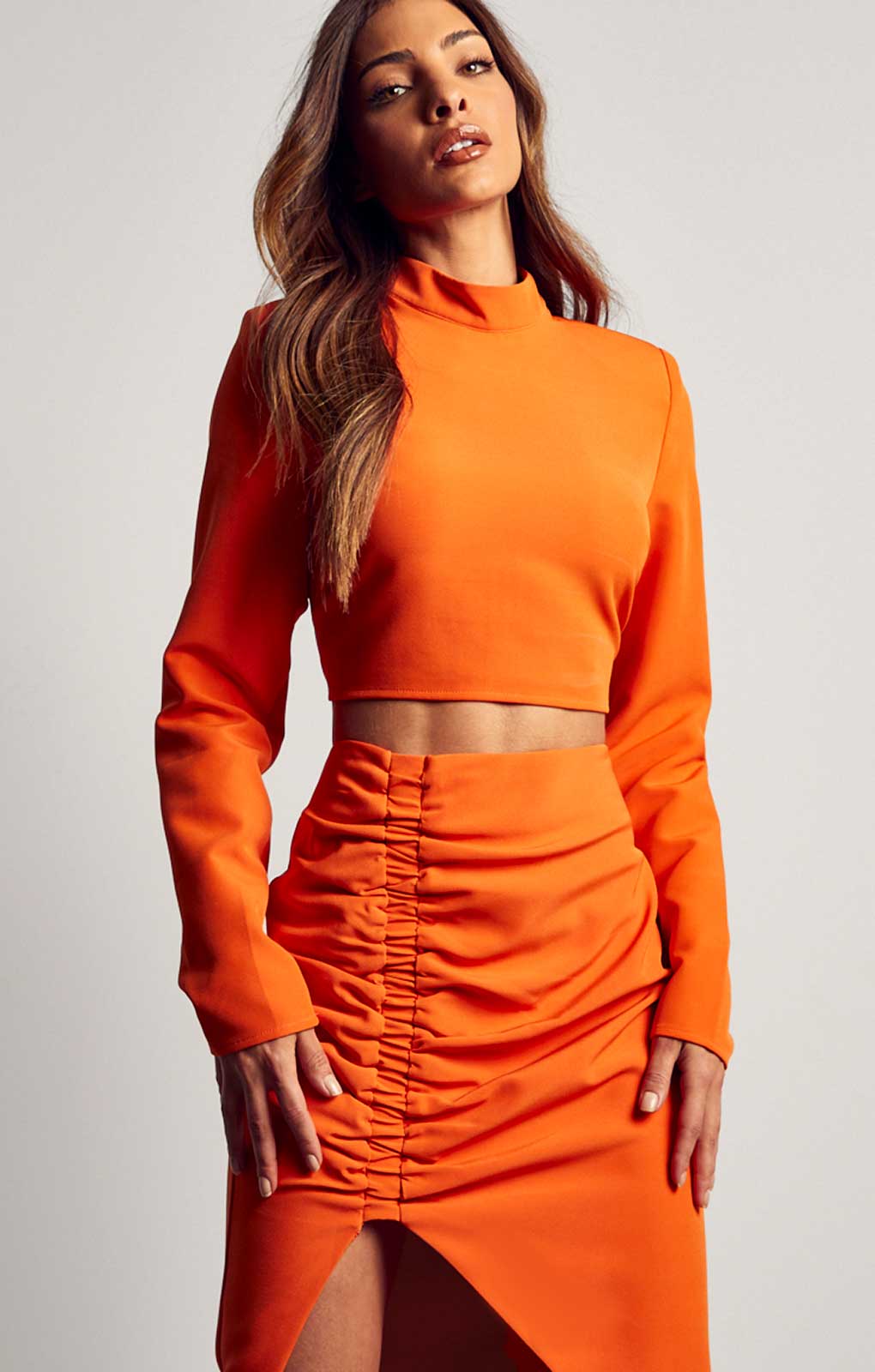 Misspap Orange Ruched Co-Ord product image