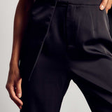 Misspap Black Satin Tailored Waistcoat & Trouser Co-Ord product image