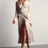 MissPap Mink Double Breasted Longline Duster Jacket