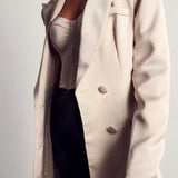 MissPap Mink Double Breasted Longline Duster Jacket