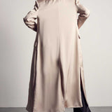 MissPap Mink Double Breasted Longline Duster Jacket product image