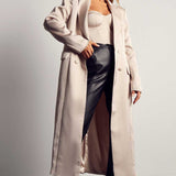 MissPap Mink Double Breasted Longline Duster Jacket product image