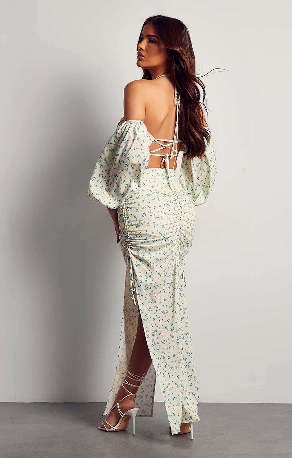 Misspap Ditsy Floral Side Split Two Piece Co-ord Set