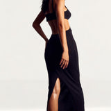 Knitted Strappy Cut Out Maxi Dress product image